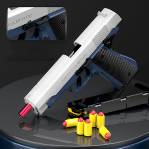 1911 TOY GUN ALLOY VERSION MECHANICAL CONTINUOUS FIRING SOFT BULLET PISTOL FOR OUTDOOR SHOOTING GAME