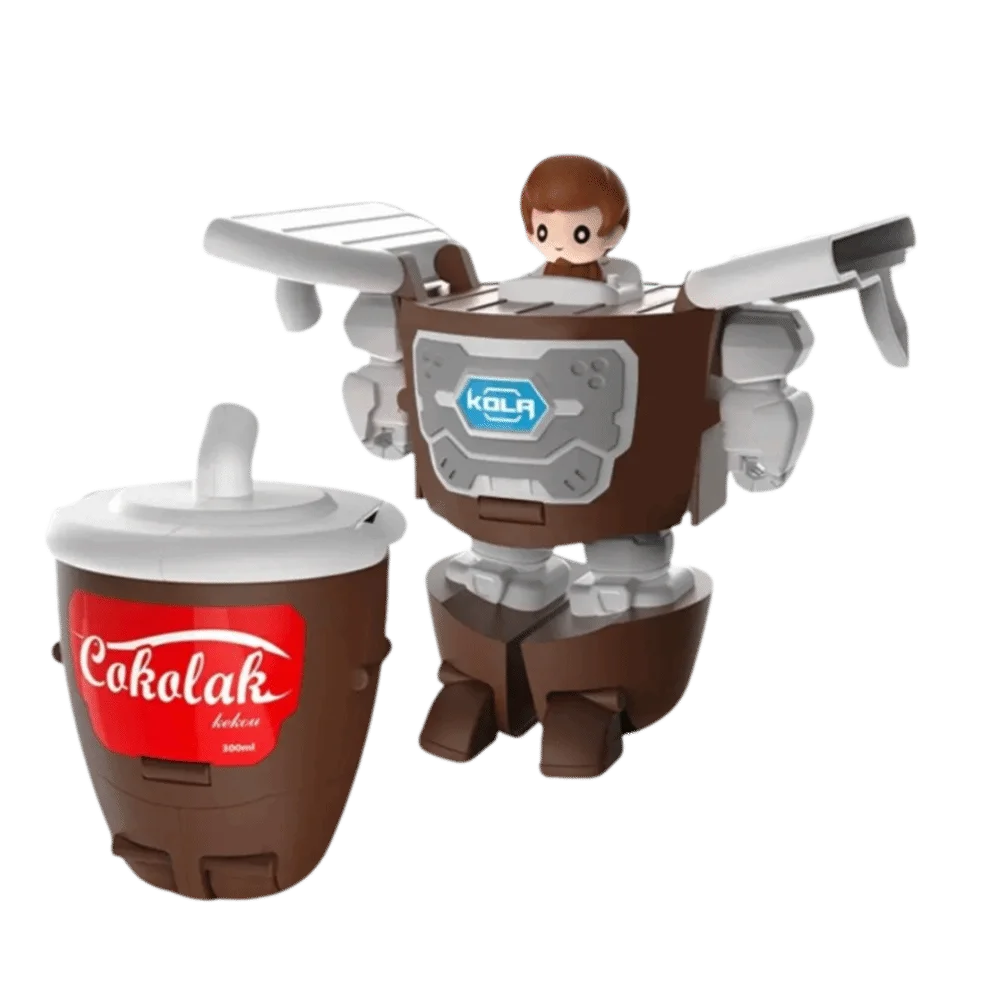 Cartoon Cute 2 In 1 Transforming Robot Simulated Cola Childrens Toy Mecha Model Creative Design Burger Robot Boys Toy Cartoon Cute 2 In 1 Transforming Robot Simulated Cola Childrens Toy Mecha Model Creative Design Burger Robot Boys Toy - Image 8