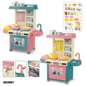 Mini 53-teiliges Spielküchen-Set: Lernspielzeug für Eltern-Kind-Interaktion, alle Zubehörteile zufällig.