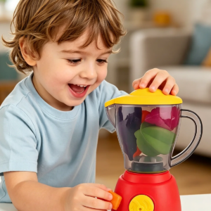 Küchen-Entsafter-Spielzeug zum Obstschneiden für Mädchen, Küchenutensilien-Simulation, Spaßige Interaktive Spiele, Lehrreiches Kreatives Geschenk für Kinder