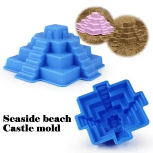 6-teiliges Set Kreative Burg-Sandformen Pyramiden-Bau-Spielzeug Interaktives Spiel Sandburg Strand Bad Sand Strand Spaß-Spielzeug