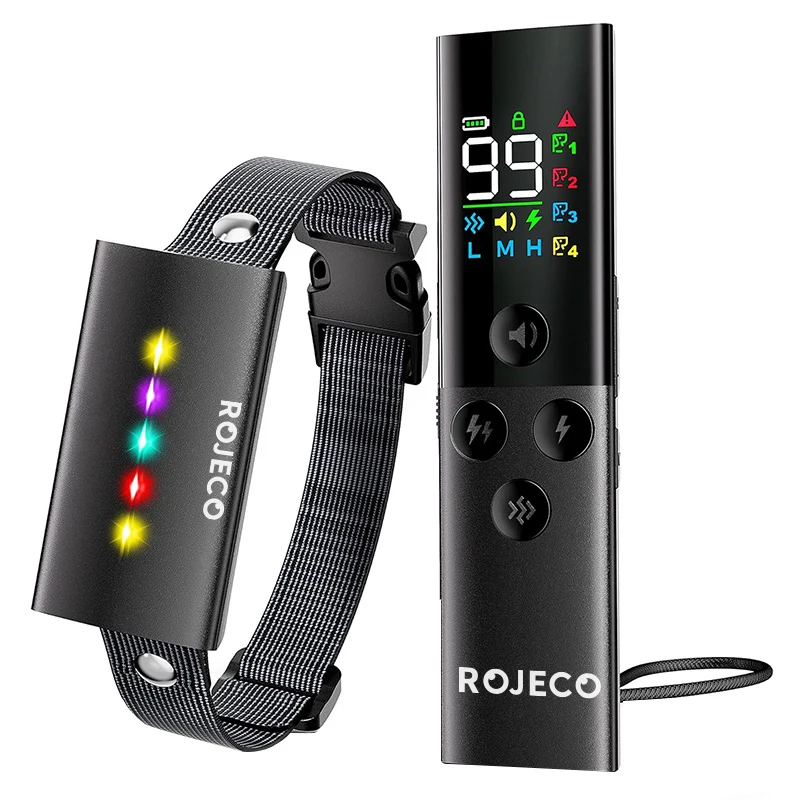 ROJECO Elektrisches Hundeerziehungshalsband mit Fernbedienung, wasserdicht IPX7, Anti-Bell-Halsband - Image 7