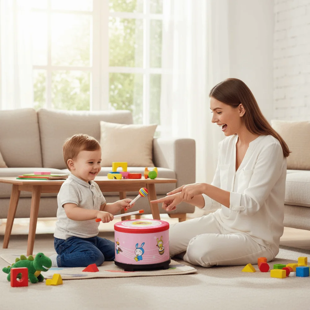 Doppelseitige Instrumenten-Handtrommel Perkussionsinstrument Lern-Musikinstrument 6 Zoll 8 Zoll Montessori Holztrommel Doppelseitige Instrumenten-Handtrommel Perkussionsinstrument Lern-Musikinstrument 6 Zoll 8 Zoll Montessori Holztrommel