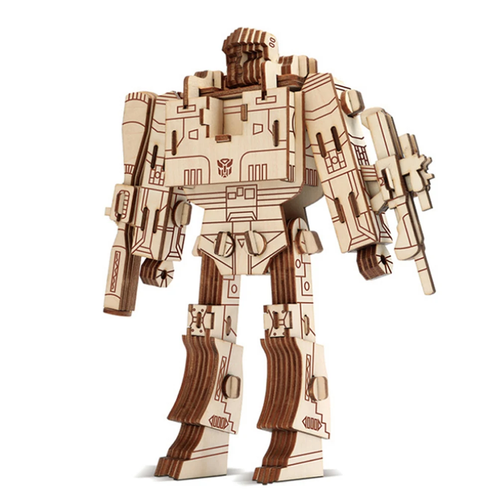 Kendo 3D-Holzpuzzle Roboter – Diy Modellbausatz &Amp; Deko Kendo 3D-Holzpuzzle Roboter – Diy Modellbausatz &Amp; Deko – Bild 5