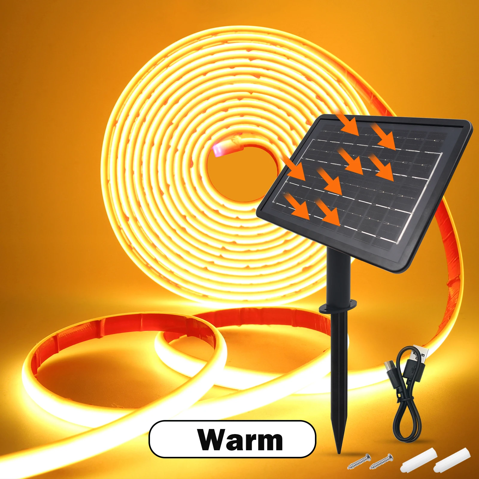 Dc24V Solar Powered Cob Neon Led Strip Ip68 Waterproof 320Leds/M Flexible Adhesive Ribbon Rope Light Home Garden Linear Lighting Dc24V Solar Powered Cob Neon Led Strip Ip68 Waterproof 320Leds/M Flexible Adhesive Ribbon Rope Light Home Garden Linear Lighting - Image 10