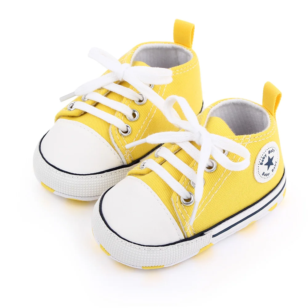 New Baby Shoes Boys Girls Classic Canvas Casual Sneakers Spring Newborn First Walker Toddler Soft Sole Non-Slip Walking Shoes - Image 14