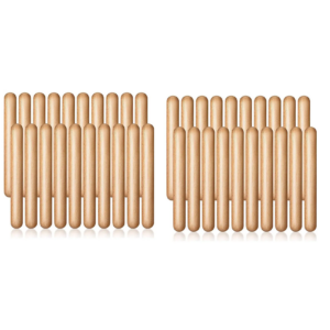 ABME 40 Stück 8 Zoll Kinder-Rhythmusstäbe Musik-Lummi-Stäbe Klassische Holzklaviere Musikinstrumente Percussion-Stäbe