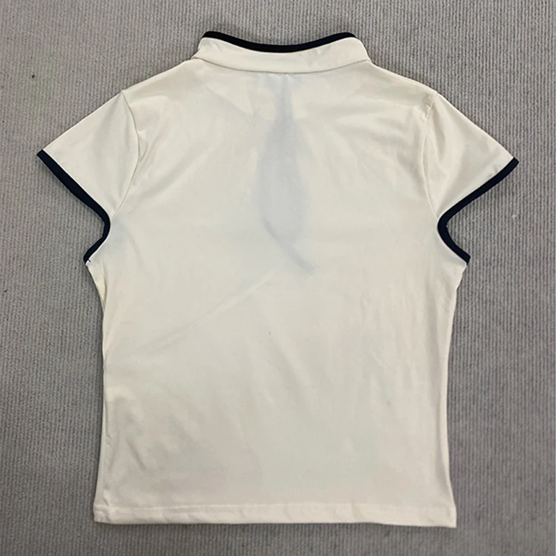 Damen-Bluse Im Chinesischen Stil, Beige, Cheongsam-Bluse, Vintage-Stil, Stehkragen, Kurze Ärmel, Bauchfreies Oberteil Mit Asymmetrischem Froschknopf Und Schlüsselloch Damen-Bluse Im Chinesischen Stil, Beige, Cheongsam-Bluse, Vintage-Stil, Stehkragen, Kurze Ärmel, Bauchfreies Oberteil Mit Asymmetrischem Froschknopf Und Schlüsselloch – Bild 6