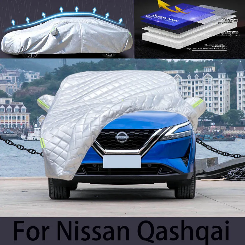 Für Nissan Qashqai Auto Hagels chutz Abdeckung Regenschutz Kratz schutz Farbe Peeling Schutz Auto Kleidung