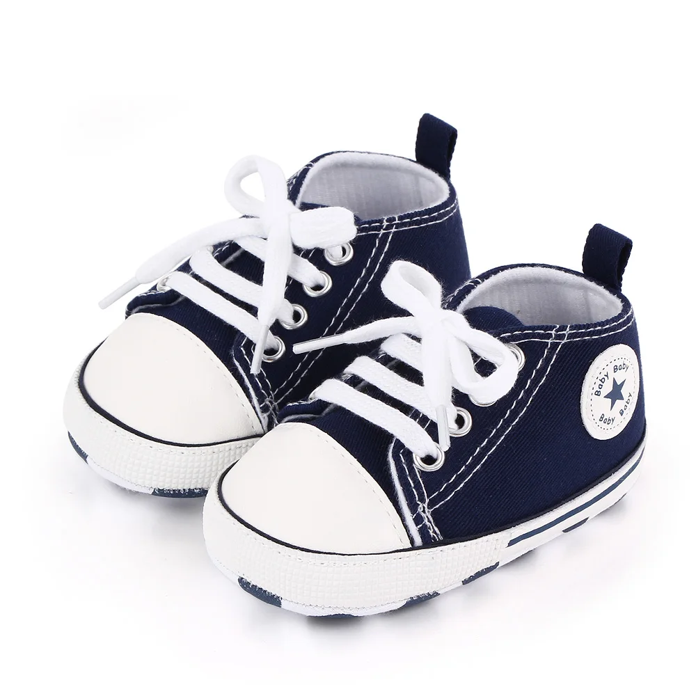 New Baby Shoes Boys Girls Classic Canvas Casual Sneakers Spring Newborn First Walker Toddler Soft Sole Non-Slip Walking Shoes - Image 20