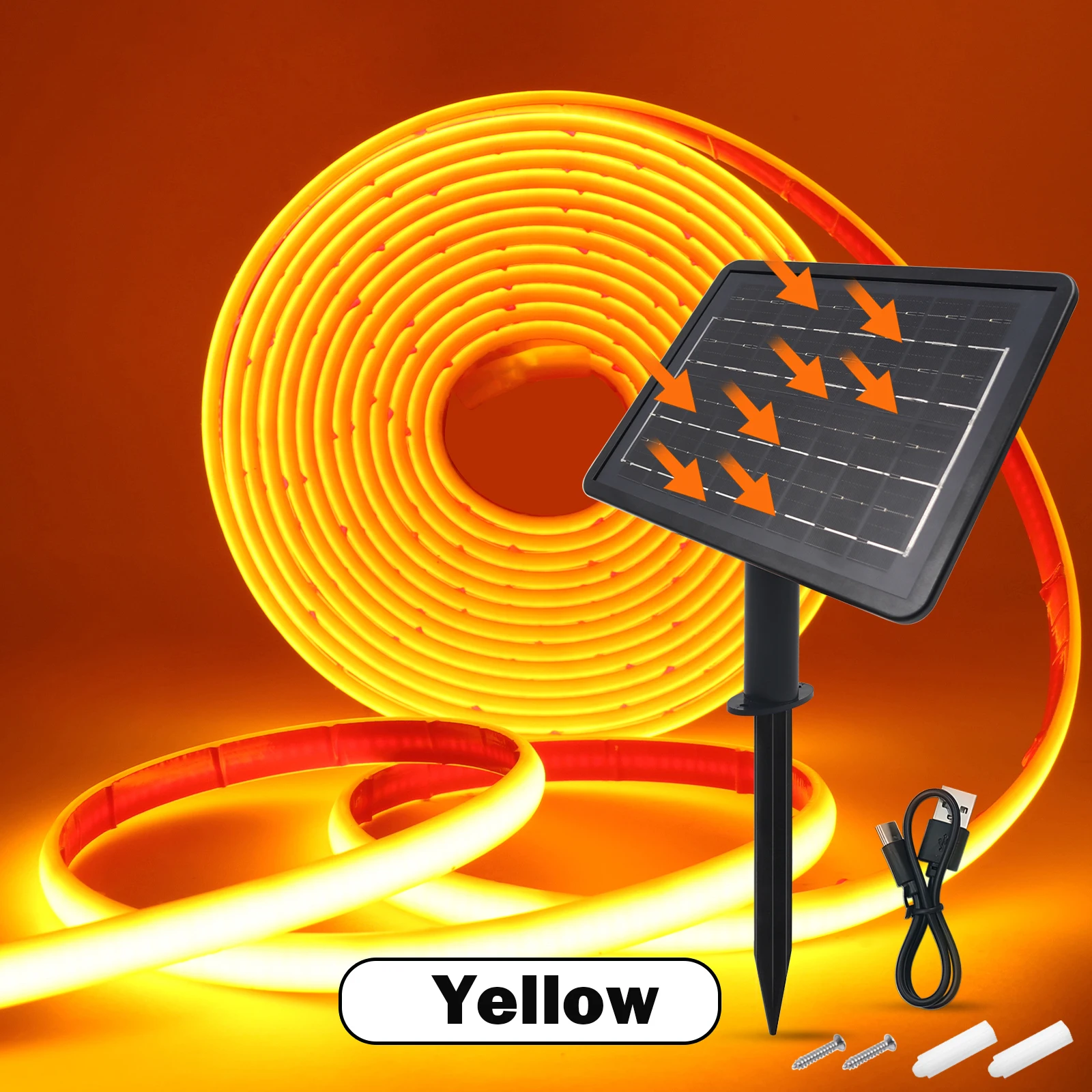 Dc24V Solar Powered Cob Neon Led Strip Ip68 Waterproof 320Leds/M Flexible Adhesive Ribbon Rope Light Home Garden Linear Lighting Dc24V Solar Powered Cob Neon Led Strip Ip68 Waterproof 320Leds/M Flexible Adhesive Ribbon Rope Light Home Garden Linear Lighting - Image 16