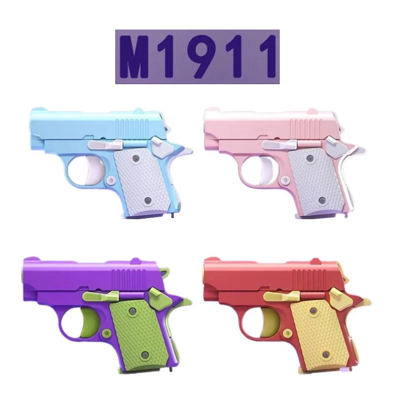 1 Stück Kinder 3D Mini Modell Pistole 1911 Pistolen Handspielzeug Pistolen Für Jungen Kinder Spielzeug Kugeln Kein Feuer Gummiband Launcher Sammlung Geschenke 1 Stück Kinder 3D Mini Modell Pistole 1911 Pistolen Handspielzeug Pistolen Für Jungen Kinder Spielzeug Kugeln Kein Feuer Gummiband Launcher Sammlung Geschenke