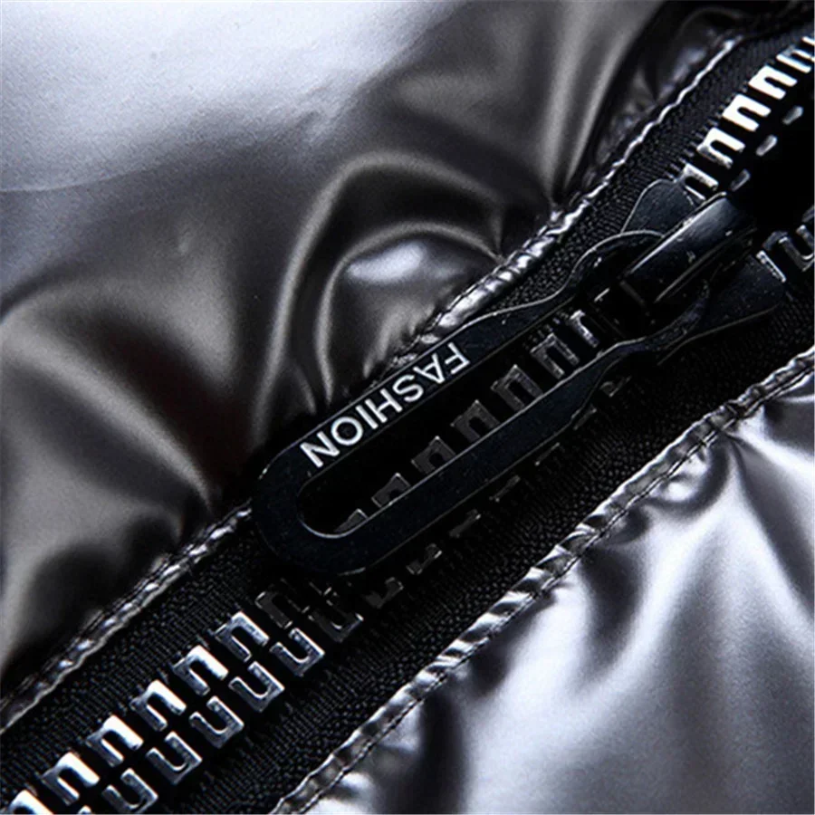 Männer Winter Mit Kapuze Gepolsterte Weste Glänzend Ärmellose Jacke Casual Outwear Verdicken Warme Mantel Wasserdichte Weste Männer Kleidung 4Xl Männer Winter Mit Kapuze Gepolsterte Weste Glänzend Ärmellose Jacke Casual Outwear Verdicken Warme Mantel Wasserdichte Weste Männer Kleidung 4Xl - Image 6