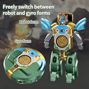 Mechanischer Fingerspitzen-Gyroskop: Kreativer DIY-Mecha-Panzer-Transformationsroboter – Lehrreiches und stressabbauendes Spielzeug für Kinder