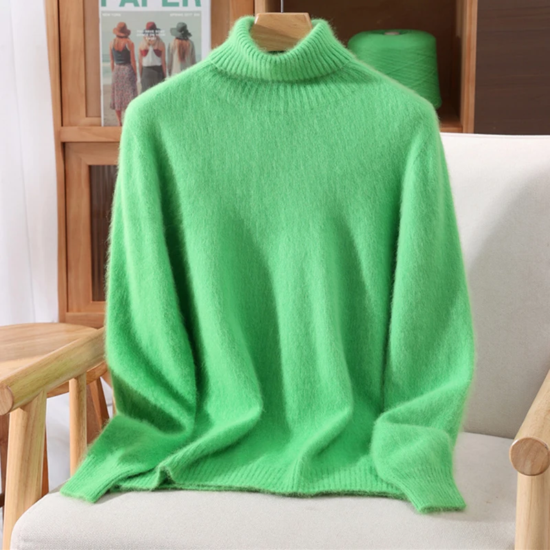 Herbst Und Winter Nerz Kaschmir Pullover Frauen Hochgeschlossenen Pullover Pullover Lose Bodenbildung Wolle Mantel Warme Plus Größe Herbst Und Winter Nerz Kaschmir Pullover Frauen Hochgeschlossenen Pullover Pullover Lose Bodenbildung Wolle Mantel Warme Plus Größe - Image 21