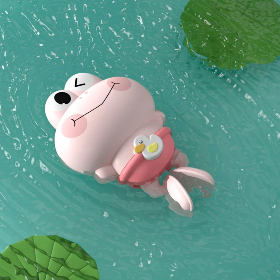 Aufziehbarer Schwimmfrosch für Kinder – Mechanisches Frosch-Badespielzeug ohne Batterien für Badewanne und Wasserspiele – Bild 7