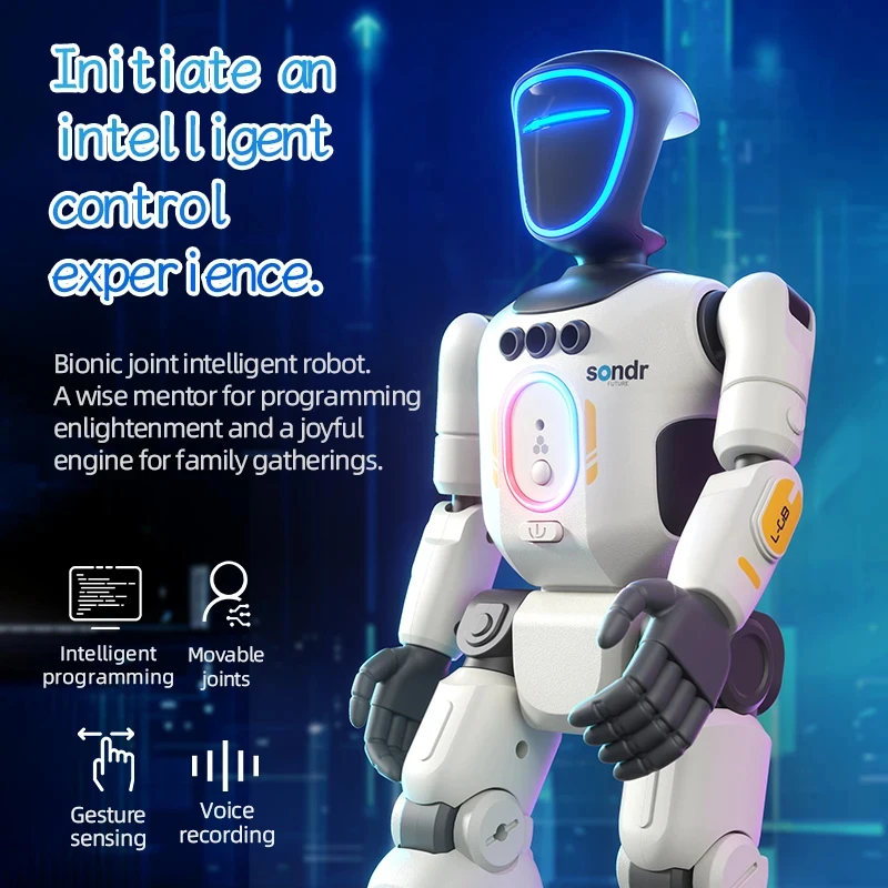 Meistverkaufter Intelligenter Humanoider Roboter Programmierbares Mehrgelenkiges Interaktives Spielzeug Mit Sprachaufnahme Singen Tanzen Stem-Lernspielzeug Meistverkaufter Intelligenter Humanoider Roboter Programmierbares Mehrgelenkiges Interaktives Spielzeug Mit Sprachaufnahme Singen Tanzen Stem-Lernspielzeug - Image 2