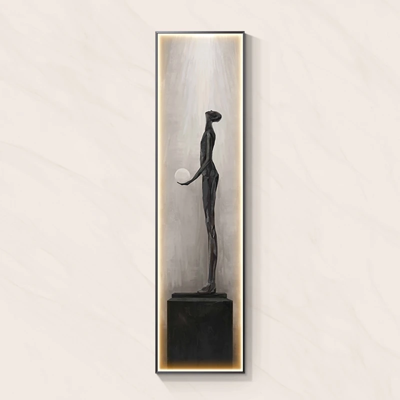 Led-Wandleuchte Mit Moderner Abstrakter Kunst – Wandbild-Lampe Für Wohnzimmer, Küche &Amp; Flur Led-Wandleuchte Mit Moderner Abstrakter Kunst – Wandbild-Lampe Für Wohnzimmer, Küche &Amp; Flur – Bild 9