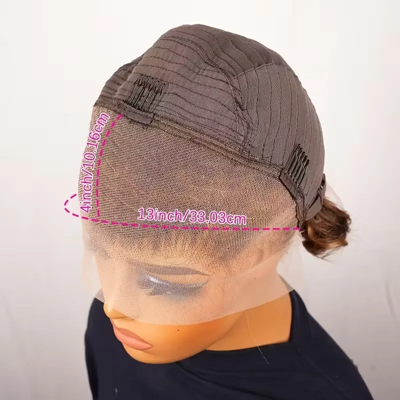 Kurze Lockige Pixie-Perücken, Echthaar, 100 % Leimlose Perücke, 13 X 4 Spitzenfront-Perücke, Natürlich, Realistisch, Verhedderungsfrei, Für Damen, Alltagskleidung Kurze Lockige Pixie-Perücken, Echthaar, 100 % Leimlose Perücke, 13 X 4 Spitzenfront-Perücke, Natürlich, Realistisch, Verhedderungsfrei, Für Damen, Alltagskleidung – Bild 6