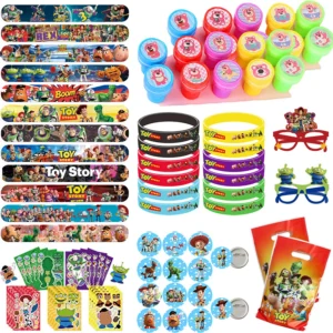 Toy Story Kindergeburtstag Party-Set: Luftballons, Stempel, Aufkleber, Klatscharmbänder, Papierbrillen, Partygeschenke, Babyparty