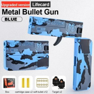 New upgraded folding gun toy for children and adults toy gun with soft bullet shooting model for adults