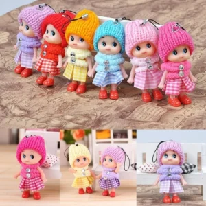 5 Stück Kinderspiel zeug weiche Baby puppen Spielzeug Mini Puppe für Mädchen zufällige Farben