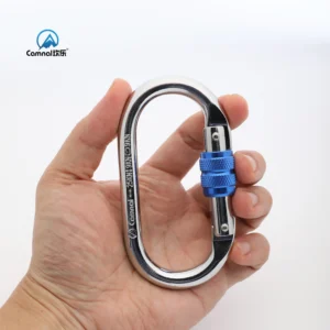 CE Custom 25kn Kletter-Sicherheitshaken mit ovalem Karabiner aus Stahl oder Titan zum Absturzsicherung