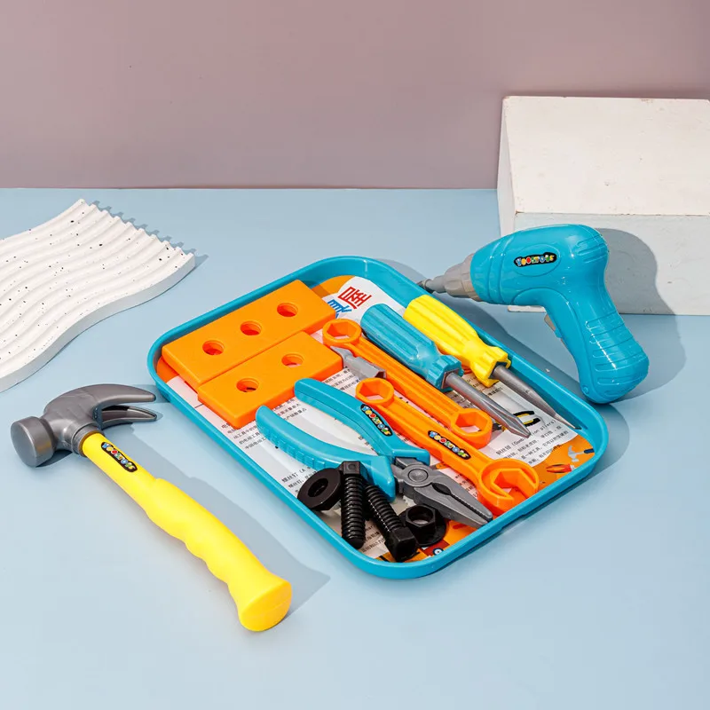 Children'S Repair Tool Set Diy Pretend Play Toy For Boys Maintenance Tools Kit Safe Plastic Simulation Screwdriver Hammer Gifts Children'S Repair Tool Set Diy Pretend Play Toy For Boys Maintenance Tools Kit Safe Plastic Simulation Screwdriver Hammer Gifts