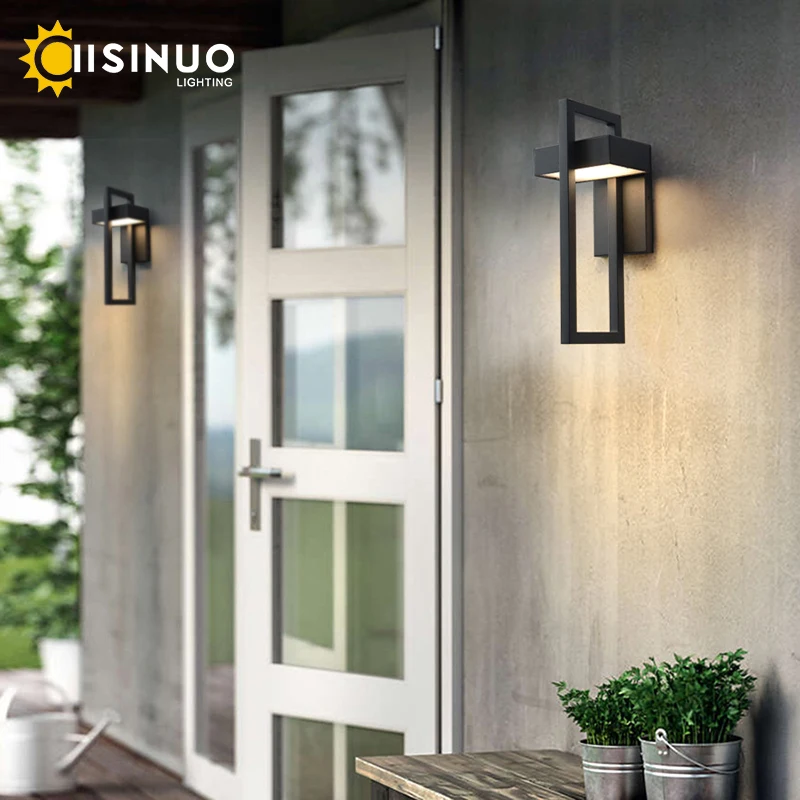 Wasserdichte Outdoor-Led-Wandbeleuchtung, Retro-Vintage-Stil, Schwarze Farbe, 10 W, Für Garten, Veranda, Wandleuchte, Straßenlaterne, 96 V, 220 V, Wandleuchte Wasserdichte Outdoor-Led-Wandbeleuchtung, Retro-Vintage-Stil, Schwarze Farbe, 10 W, Für Garten, Veranda, Wandleuchte, Straßenlaterne, 96 V, 220 V, Wandleuchte - Image 5