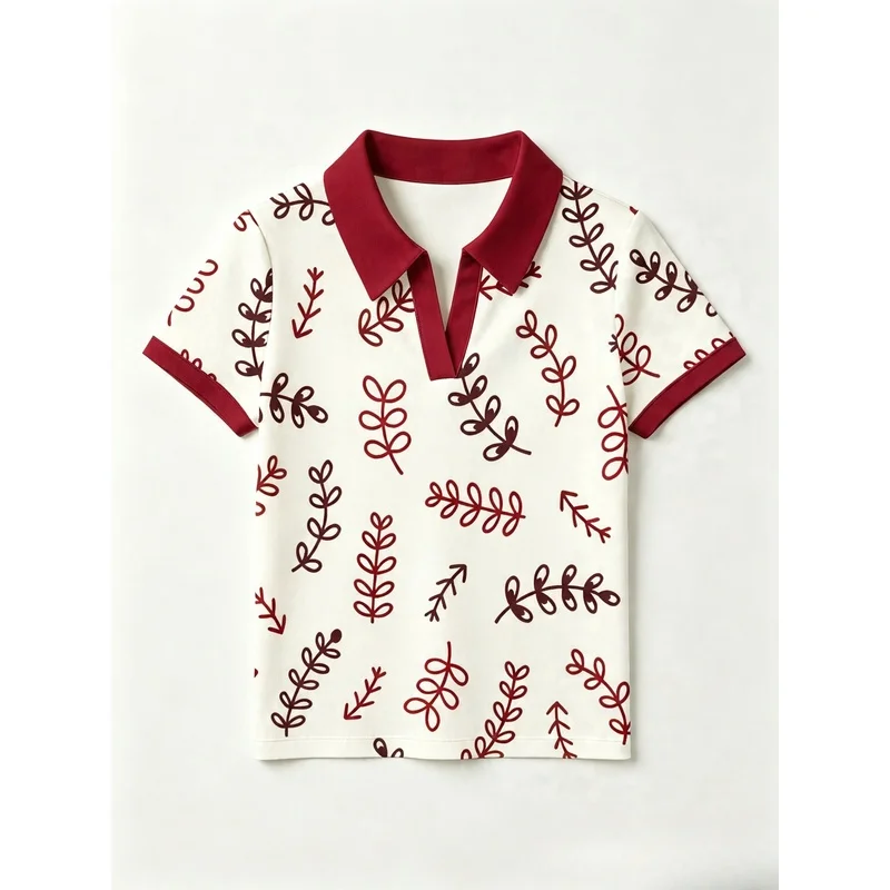 A Stylish And Versatile Women'S Button-Free Polo Shirt For 2026—A Chic, Go-To Top Perfect For The Daily Commute. A Stylish And Versatile Women'S Button-Free Polo Shirt For 2026—A Chic, Go-To Top Perfect For The Daily Commute. - Image 5
