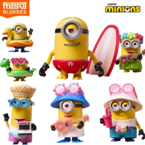 Original BLOKEES Baustein-Mann Minions Niedliche und Coole Edition 2. Sommer Forever Sammlerstück Montage-Ornament Spielzeug Geschenke