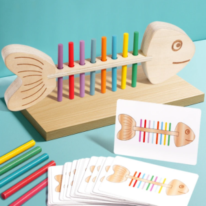 Montessori Color Matching Sensory Toys Wooden Balance Stick Fine Training Game Puzzle Toy For Boys Girls Birthday  Gift