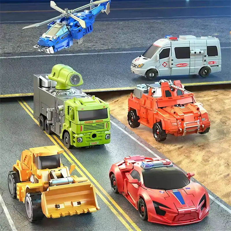 Transformation Toy Robot 6 In 1 Suit Rescue Deformation Team Combined Robot Toy Alloy Version Customized Birthday Gift Transformation Toy Robot 6 In 1 Suit Rescue Deformation Team Combined Robot Toy Alloy Version Customized Birthday Gift - Image 4