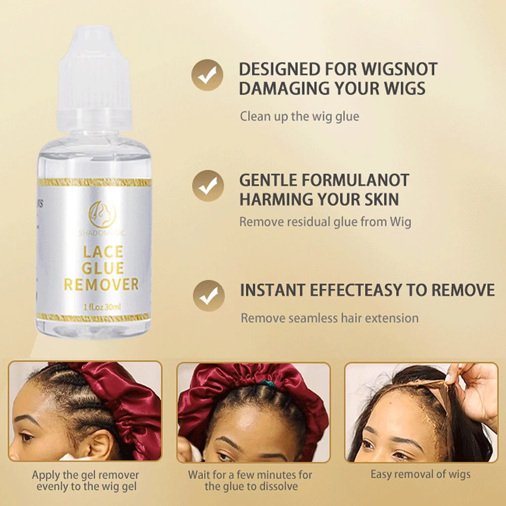 Wig Adhesive Strong Hold Lace Glue And Adhesive Remover For Wigs Extreme Hold Hair Replacement Adhesive For Toupee Systems Wig Adhesive Strong Hold Lace Glue And Adhesive Remover For Wigs Extreme Hold Hair Replacement Adhesive For Toupee Systems - Image 5