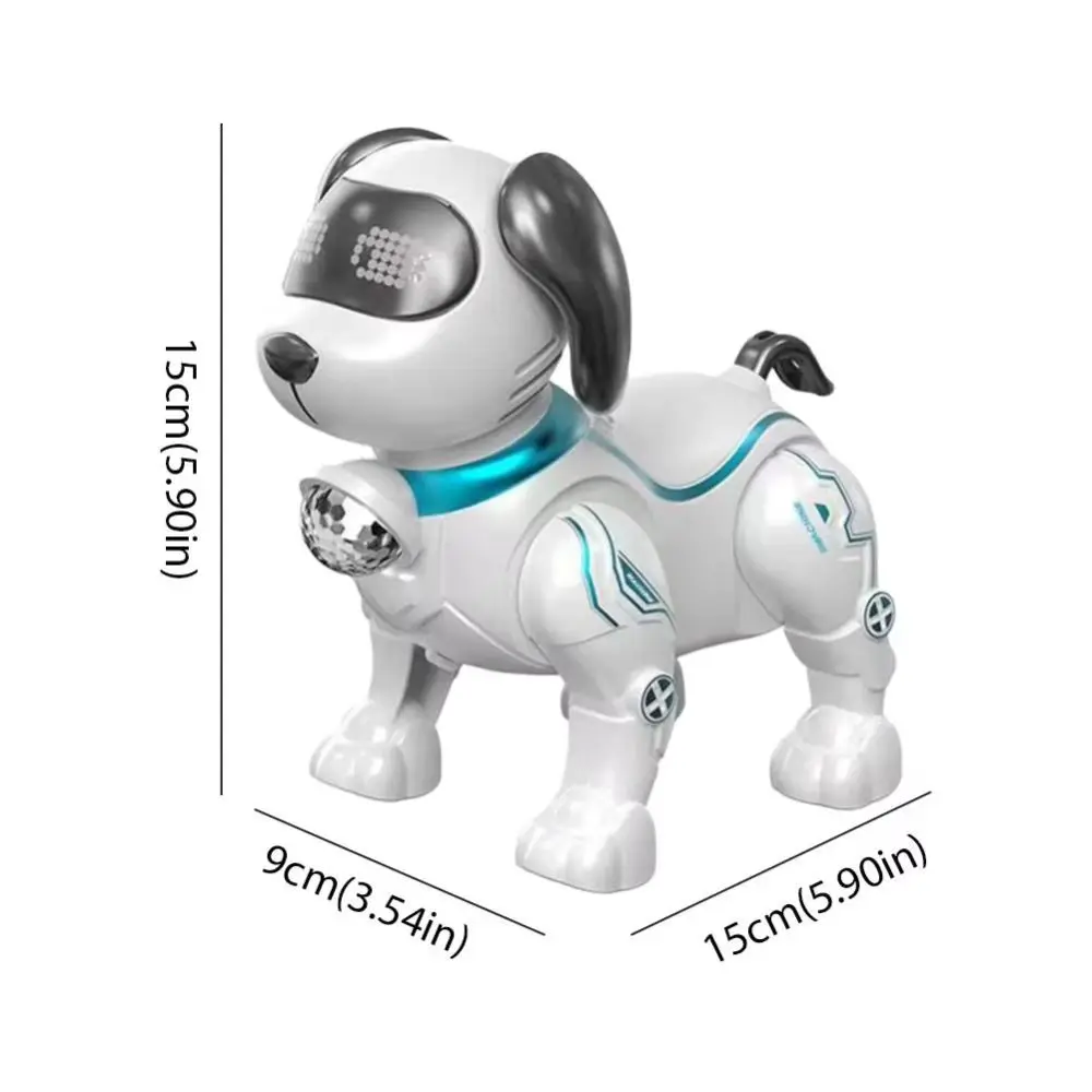 Elektronisches Roboterhund-Spielzeug Aus Kunststoff Mit Licht, Interaktives Touch-Haustierspielzeug, Programmierbarer Intelligenter Elektronischer Stunt-Roboterhund Elektronisches Roboterhund-Spielzeug Aus Kunststoff Mit Licht, Interaktives Touch-Haustierspielzeug, Programmierbarer Intelligenter Elektronischer Stunt-Roboterhund - Image 6