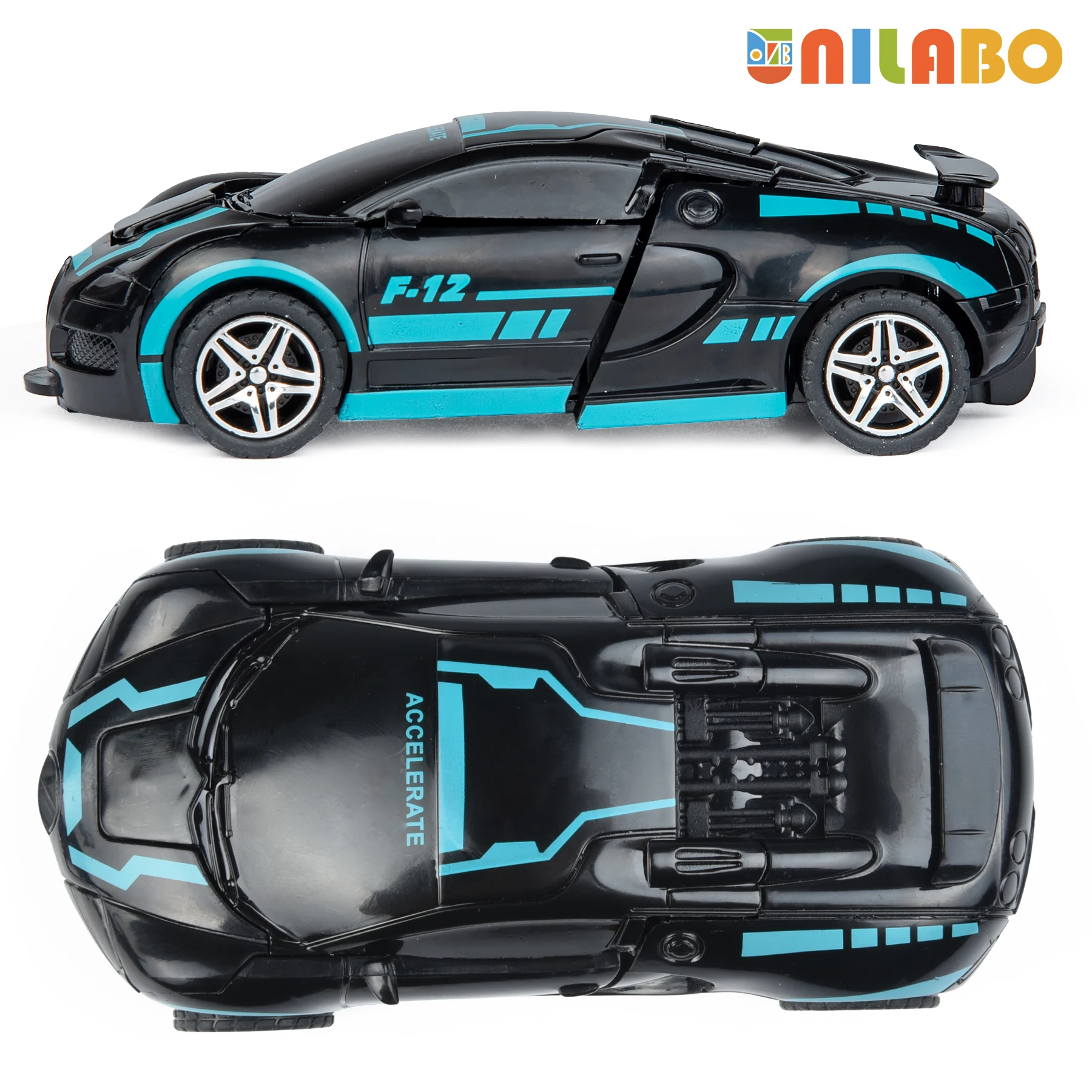 Verwandelbares Roboter-Sportwagen-Spielzeug, Keine Batterien, Pädagogisches Geschenk Für Kinder, Farbenfrohes Modellfahrzeug Zum Spielen Und Lernen Verwandelbares Roboter-Sportwagen-Spielzeug, Keine Batterien, Pädagogisches Geschenk Für Kinder, Farbenfrohes Modellfahrzeug Zum Spielen Und Lernen - Image 5