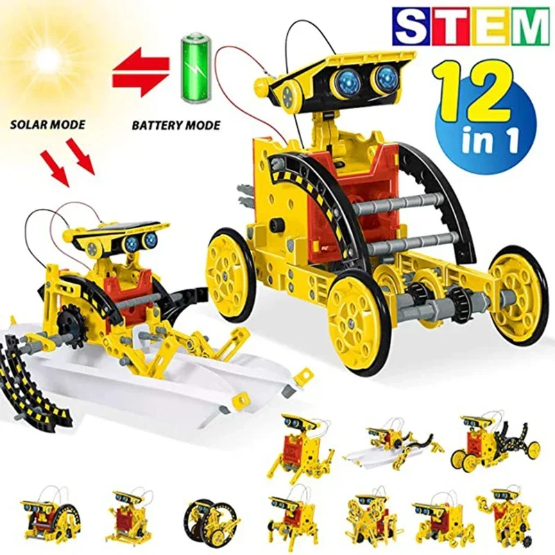 Solar-Roboter-Bausatz 13-in-1 – Experimentierset für Kinder