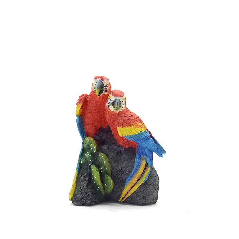 Roter Papagei Aus Kunstharz, Kreative Tierfigur, Garten- Und Hofdekoration, Miniatur-Landschaftsstatue, Innen- Und Außenbereich-Deko Roter Papagei Aus Kunstharz, Kreative Tierfigur, Garten- Und Hofdekoration, Miniatur-Landschaftsstatue, Innen- Und Außenbereich-Deko - Image 4