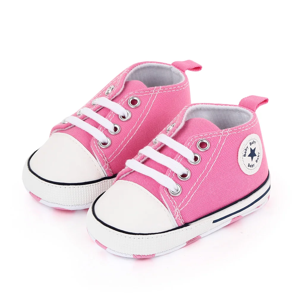 New Baby Shoes Boys Girls Classic Canvas Casual Sneakers Spring Newborn First Walker Toddler Soft Sole Non-Slip Walking Shoes - Image 21