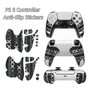 New PU Gamepad Stickers Grip Enhancement Skin Protection Gamepad Pad Dustproof Easy Application Controller Film for PS 5