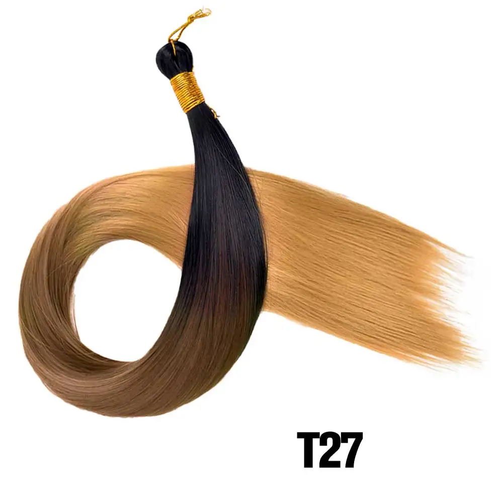 28 Inch 150G Bone Straight Silky Crochet Braiding Hair Synthetic Bulk High Temperature Hair Bundles Extension For Women 28 Inch 150G Bone Straight Silky Crochet Braiding Hair Synthetic Bulk High Temperature Hair Bundles Extension For Women - Image 16