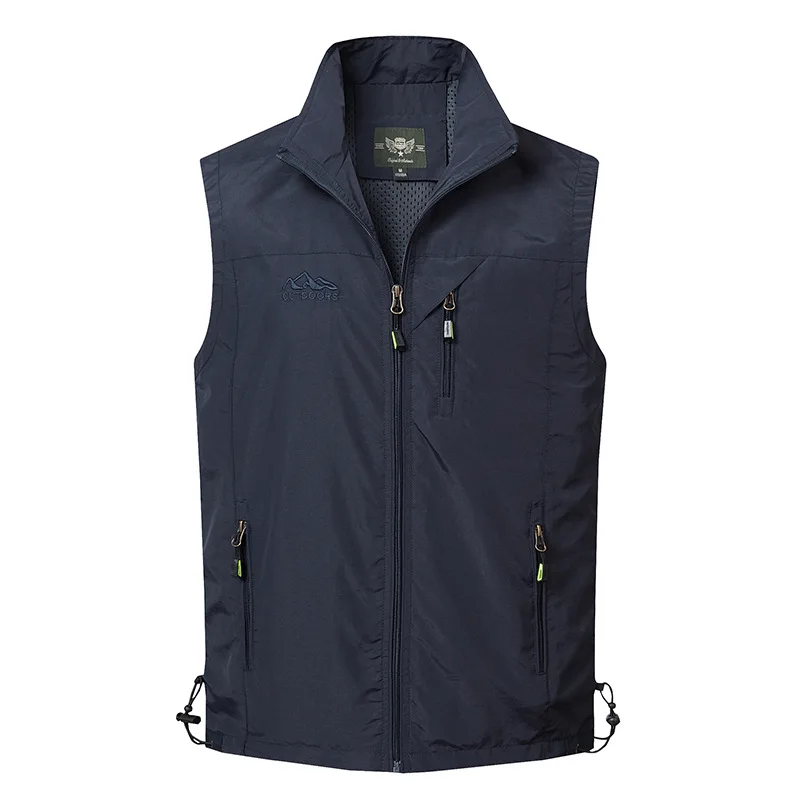 Neue Sommer Männer Outdoor Mesh Dünne Westen Klettern Ärmellose Jacken Männer Multi-Taschen Angeln Fotografie Atmungsaktive Westen 6 Neue Sommer Männer Outdoor Mesh Dünne Westen Klettern Ärmellose Jacken Männer Multi-Taschen Angeln Fotografie Atmungsaktive Westen 6 - Image 7