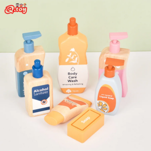 Kinder Pretend Spielen Spielzeug Holz Baby Pflege Waschen Set Kinder Nachahmung Spiel für Mädchen Montessori Lernen Pädagogisches Spielzeug