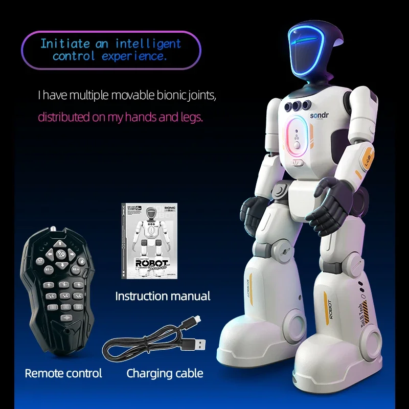 Meistverkaufter Intelligenter Humanoider Roboter Programmierbares Mehrgelenkiges Interaktives Spielzeug Mit Sprachaufnahme Singen Tanzen Stem-Lernspielzeug Meistverkaufter Intelligenter Humanoider Roboter Programmierbares Mehrgelenkiges Interaktives Spielzeug Mit Sprachaufnahme Singen Tanzen Stem-Lernspielzeug - Image 7