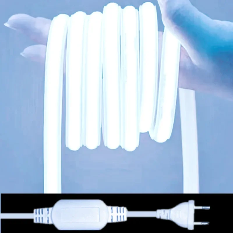 Cob-Led-Streifen, 220 V, Schalter/Dimmbar, Eu-Stecker, 288 Leds/M, 3000 K, 6000 K, Ra90, Outdoor-Garten-Fob-Led-Band, Schlafzimmer- Und Küchenbeleuchtung Cob-Led-Streifen, 220 V, Schalter/Dimmbar, Eu-Stecker, 288 Leds/M, 3000 K, 6000 K, Ra90, Outdoor-Garten-Fob-Led-Band, Schlafzimmer- Und Küchenbeleuchtung - Image 8