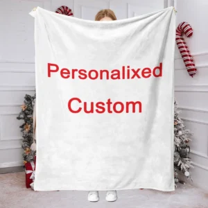1 Piece of Custom Personalized Blanket with Image Upload DIY Flannel Blanket - Customize with Warm Photos, Soft and Warm, Suitable for Sofa, Bed, Office, Car, and Outdoor Travel - Perfect for All Seasons, Halloween, Thanksgiving, Birthdays, Weddings, Couples, Valentine's Day, Graduation, Parties, Ho