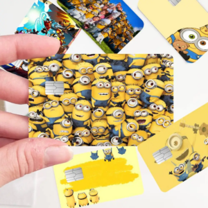 Cartoon Movie M-Minions Anime Cartoon Sticker Film Skin for Credit Card Debit Bank Bus Card