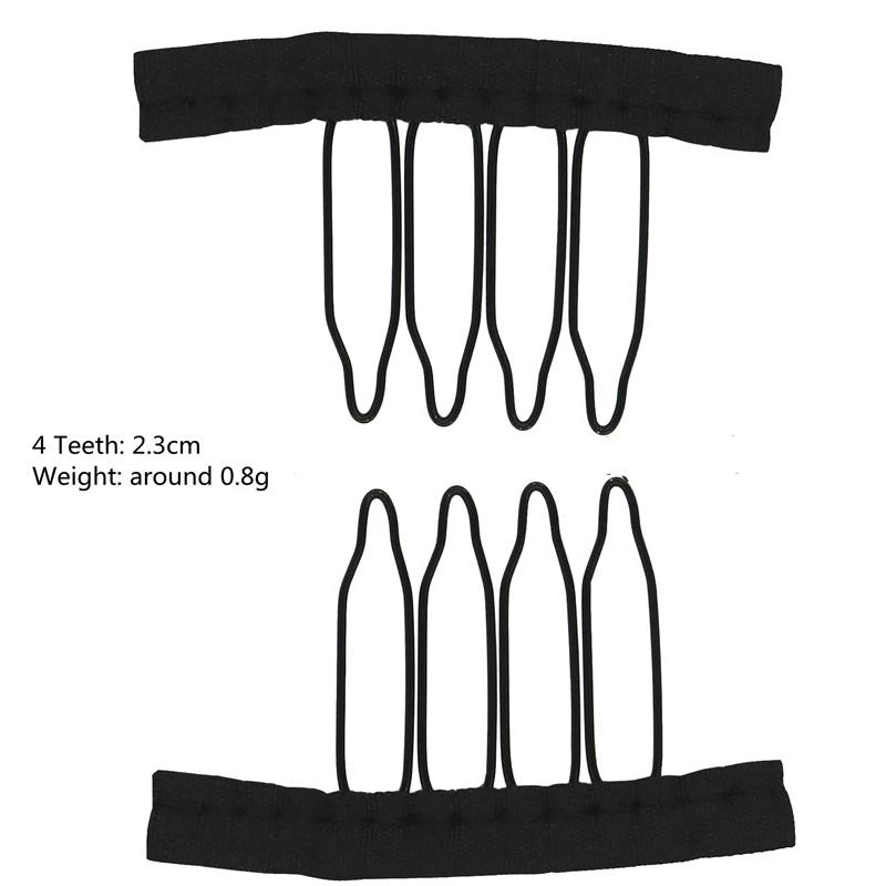 50Pcs Steel Wig Combs And Clips 4/5/6/7 Teeth Wig Comb With Cloth For Making Wig Caps Wig Secure Combs 50Pcs Steel Wig Combs And Clips 4/5/6/7 Teeth Wig Comb With Cloth For Making Wig Caps Wig Secure Combs - Image 10