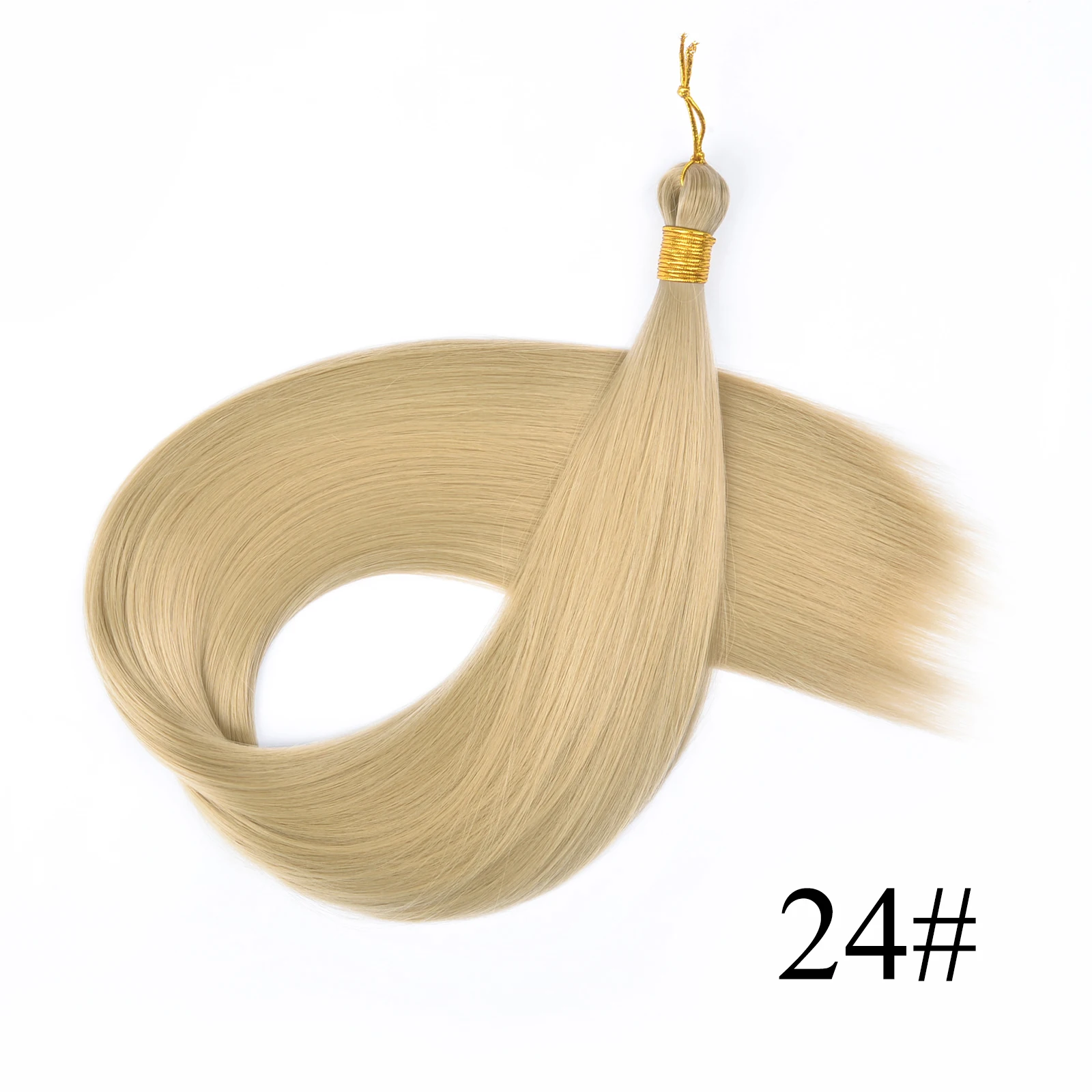 28 Inch 150G Bone Straight Silky Crochet Braiding Hair Synthetic Bulk High Temperature Hair Bundles Extension For Women 28 Inch 150G Bone Straight Silky Crochet Braiding Hair Synthetic Bulk High Temperature Hair Bundles Extension For Women - Image 9