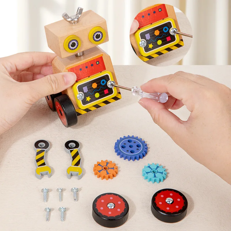 Montessori-Schraubspielzeug Roboterfahrzeug Mit Werkzeug – Lernspielzeug Montessori-Schraubspielzeug Roboterfahrzeug Mit Werkzeug – Lernspielzeug - Image 2
